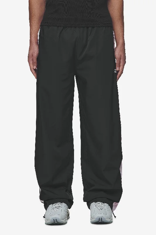 Stow Wide Track Pants Black Bubblegum