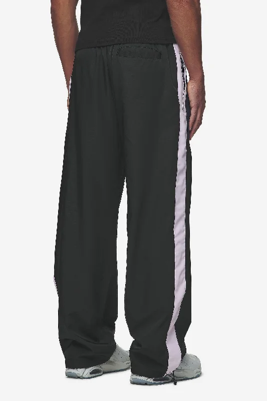 Stow Wide Track Pants Black Bubblegum