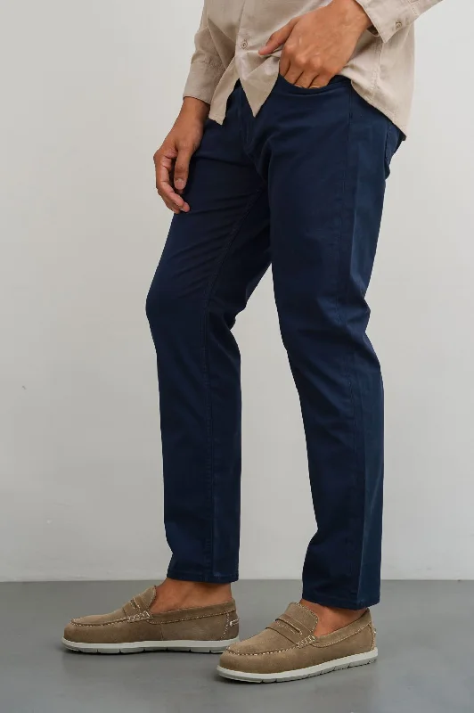 STRAIGHT COTTON PANT