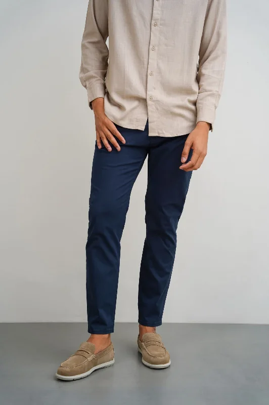 STRAIGHT COTTON PANT