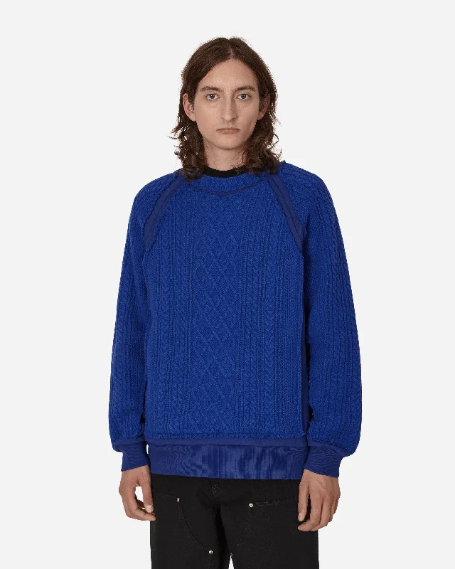 Rebuild Crewneck Sweater Blue