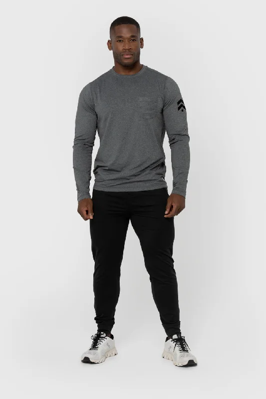 VUORI HEATHER GREY TRADEWIND TOP