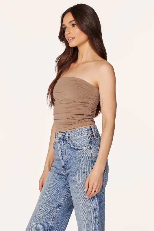 SHIRRED TUBE TOP