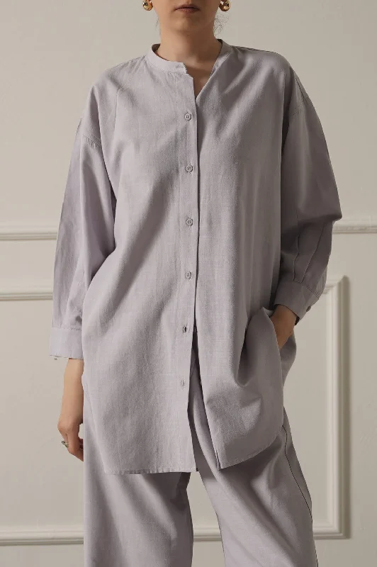 BAND COLLAR SHIRT