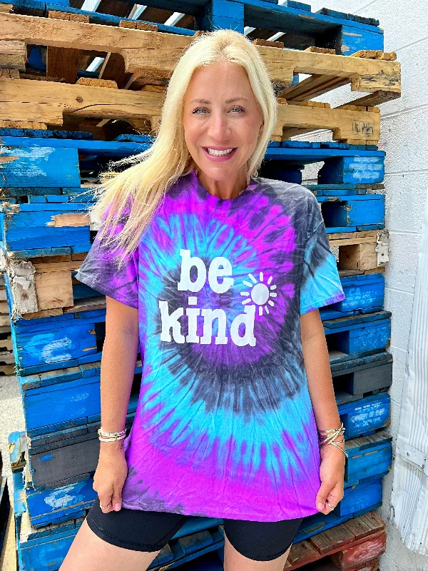 Be Kind Turquoise Swirl Tee - Limited Edition