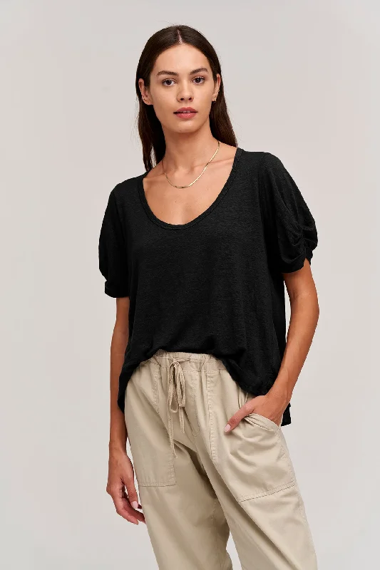 BELLA LINEN BLEND TEE