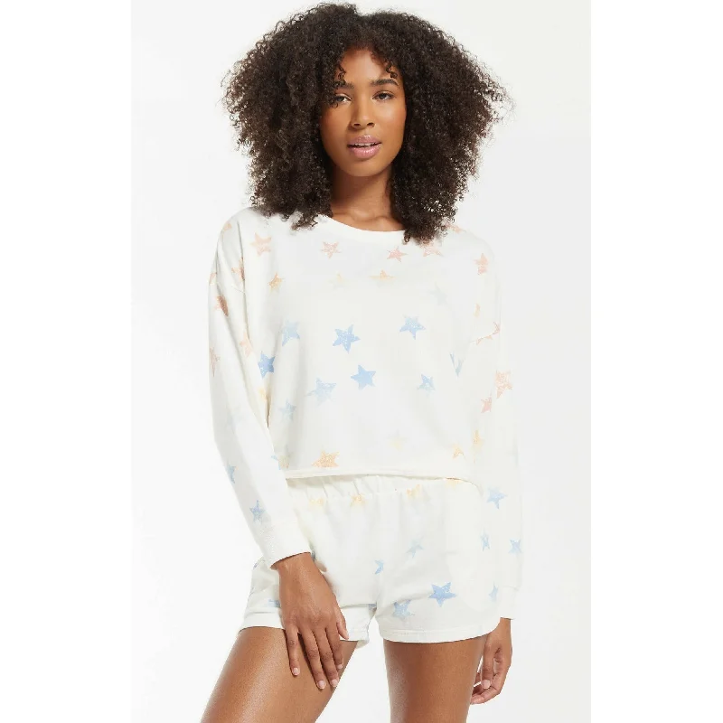 Lia Rainbow Star Pullover