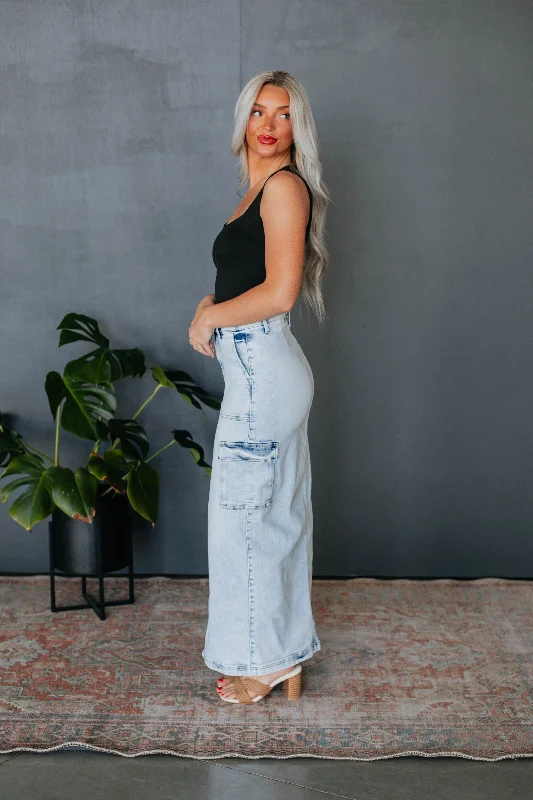 Maydee Risen Denim Skirt