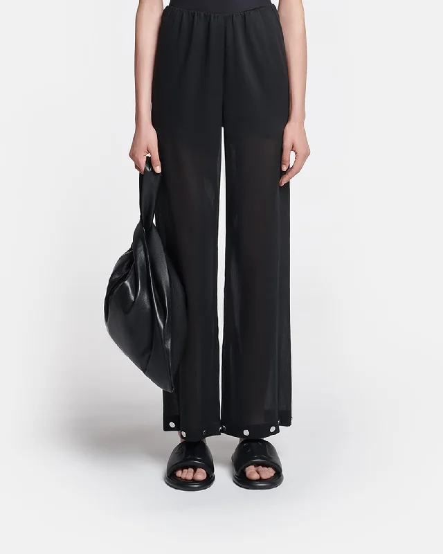 Brenda - Studded Organza Pants - Black