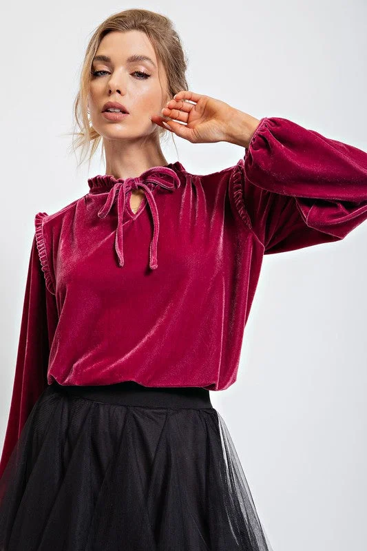 Veronica Velvet Top