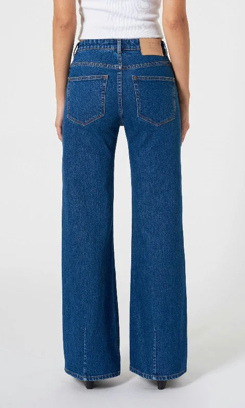 Eva Royal Indigo Wide Denim Jean