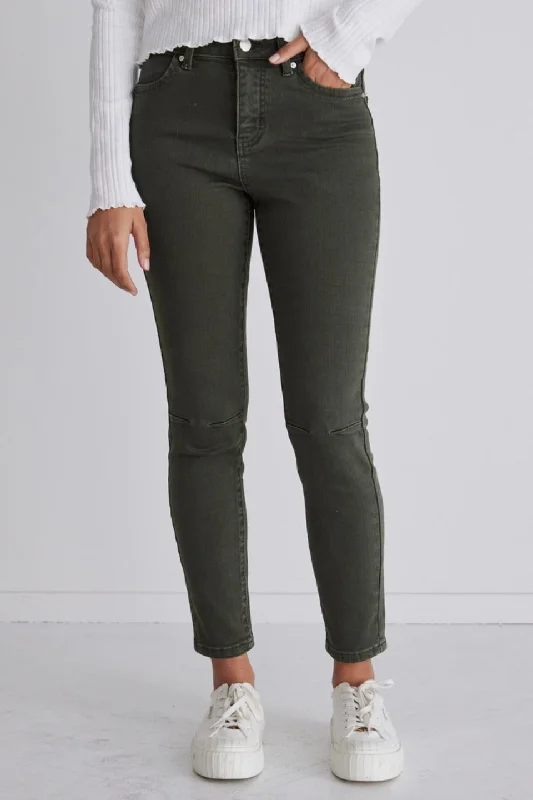 Harper Vintage Khaki Knee Dart Denim Jean