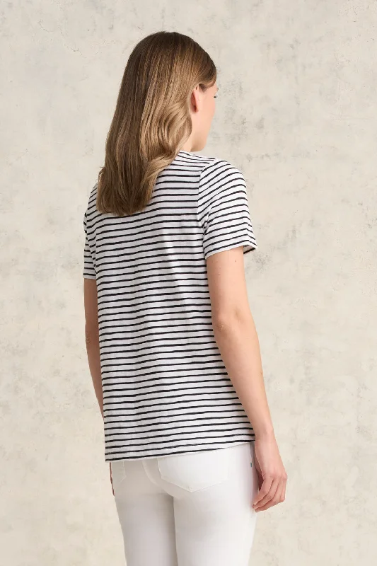 Organic Cotton T-Shirt - White Stripe