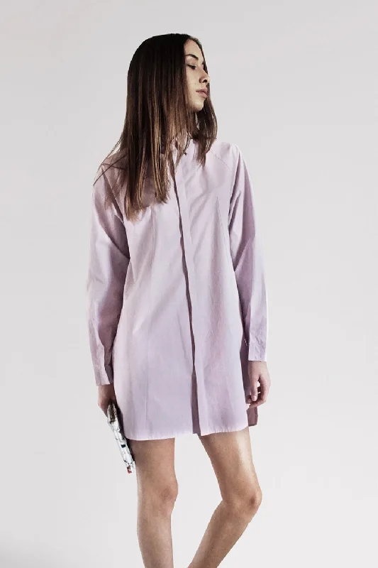 Origami Bellini Cotton Shirt / Pink