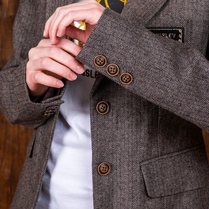 Kingsley Heath Luxe Tweed Blazer Buffalo