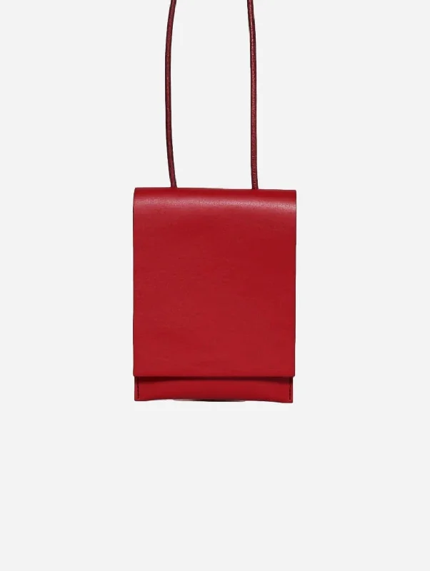 Chelou Vegan Leather Mini Bag | Red