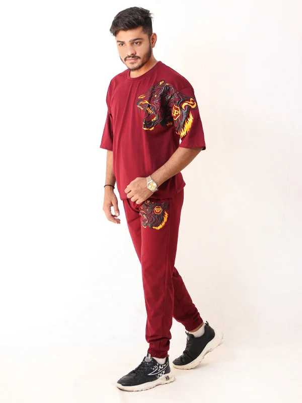 SN Men's Track Suit RRR Maroon