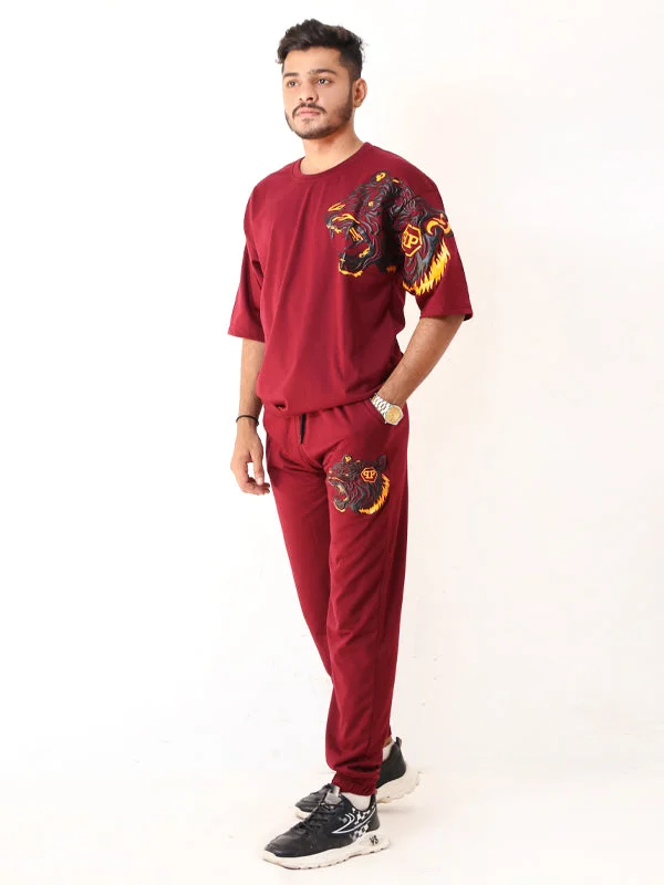 SN Men's Track Suit RRR Maroon