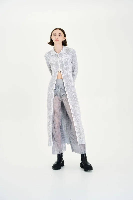 SUSAN DENIM PRINT LONG JACKET