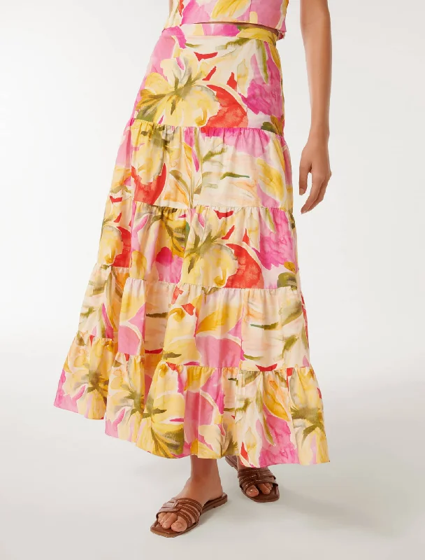 Tilly Tiered Midi Skirt