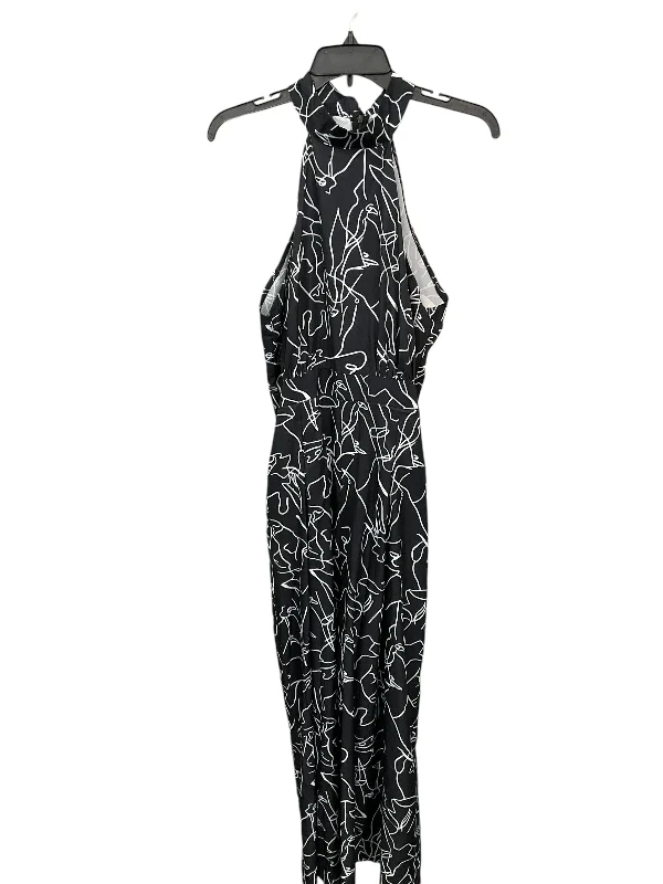 Jumpsuit By Clothes Mentor In Black & White, Size: L