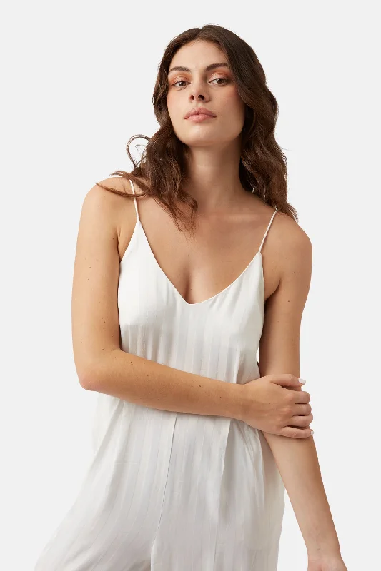 Telling Stories Jumpsuit in White