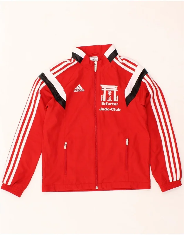 Men's Coats with Hand WarmersADIDAS Boys Graphic Tracksuit Top Jacket 9-10 Years Medium Red Polyester Men's Coats with Hand WarmersADIDAS Boys Graphic Tracksuit Top Jacket 9-10 Years Medium Red Polyester