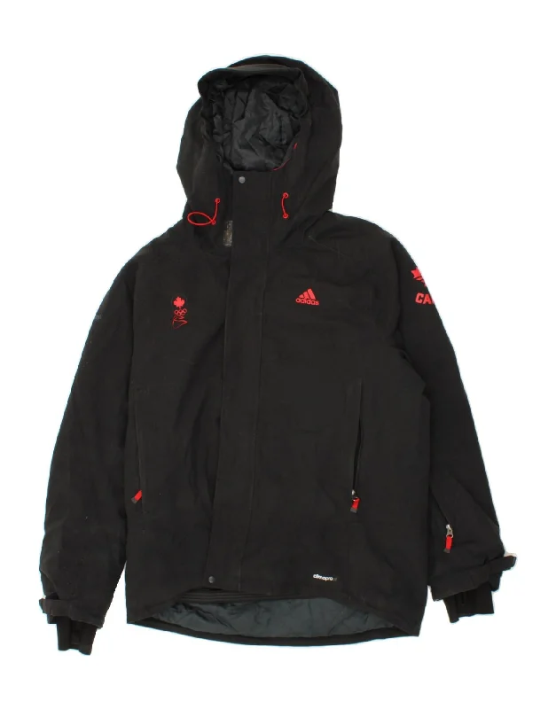 Casual Men's Bomber JacketsADIDAS Mens Graphic Hooded Windbreaker Jacket UK 44/46 Large Black Casual Men's Bomber JacketsADIDAS Mens Graphic Hooded Windbreaker Jacket UK 44/46 Large Black