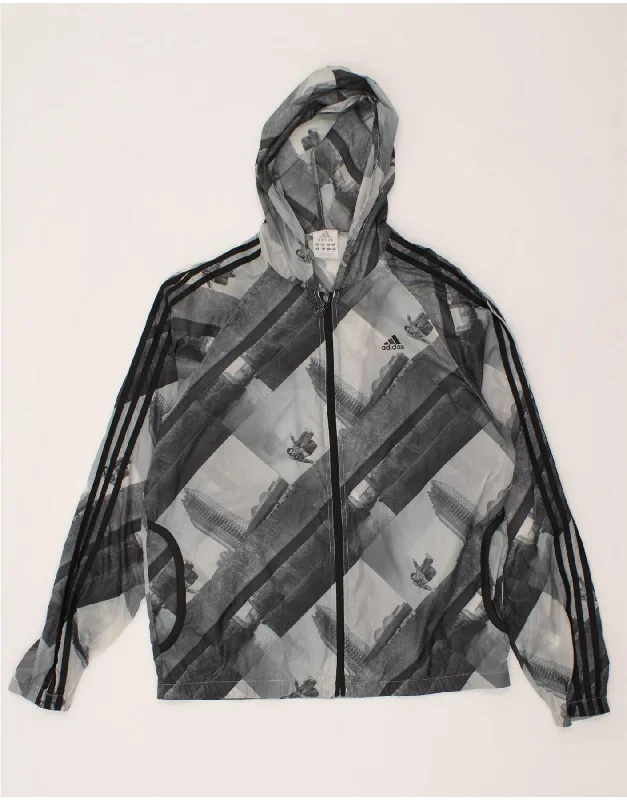 Affordable Men's Winter CoatsADIDAS Mens Hooded Rain Jacket UK 38 Medium Grey Patchwork Polyamide Affordable Men's Winter CoatsADIDAS Mens Hooded Rain Jacket UK 38 Medium Grey Patchwork Polyamide
