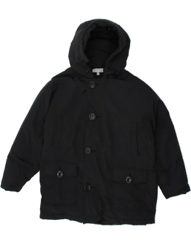 Men's Coats with Contrast StitchingASICS Boys Hooded Padded Jacket 12-13 Years Black Men's Coats with Contrast StitchingASICS Boys Hooded Padded Jacket 12-13 Years Black