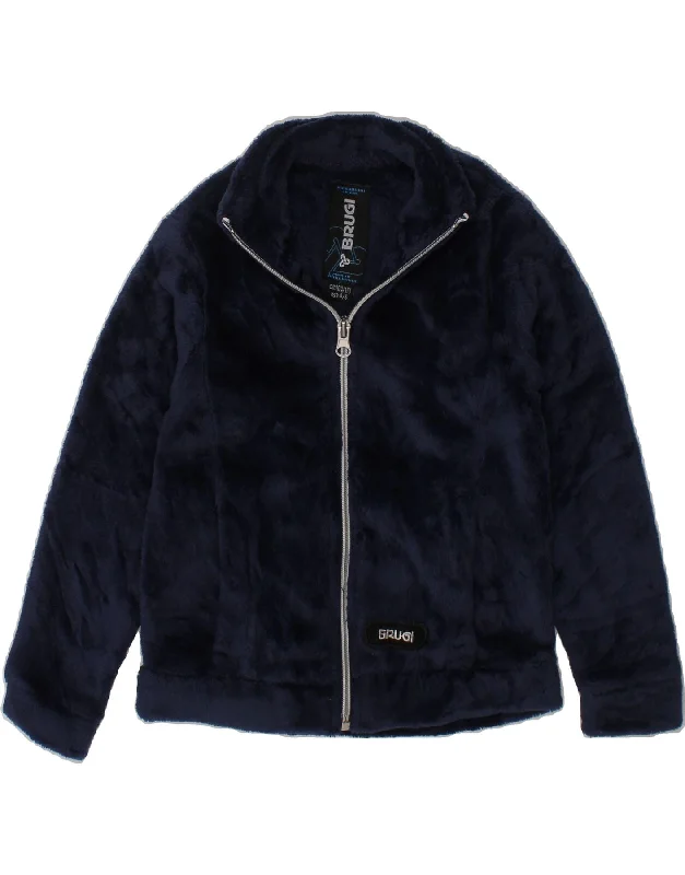 Men's Coats with LiningBRUGI Boys Fleece Jacket 4-5 Years Navy Blue