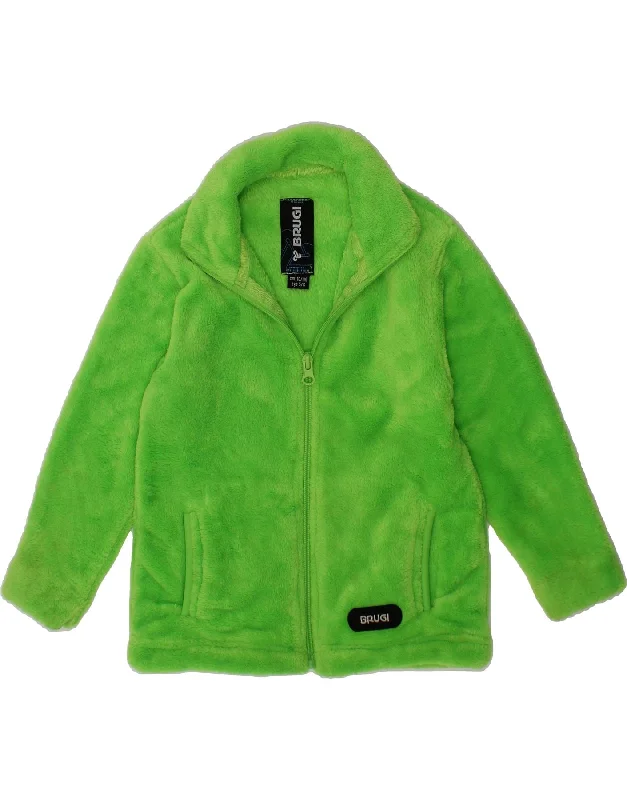 Men's Coats for City WearBRUGI Girls Fleece Jacket 5-6 Years Green Polyester