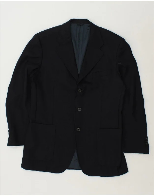 Men's Coats with Adjustable SleevesBURBERRY Mens 3 Button Blazer Jacket IT 52 XL Navy Blue Wool Men's Coats with Adjustable SleevesBURBERRY Mens 3 Button Blazer Jacket IT 52 XL Navy Blue Wool