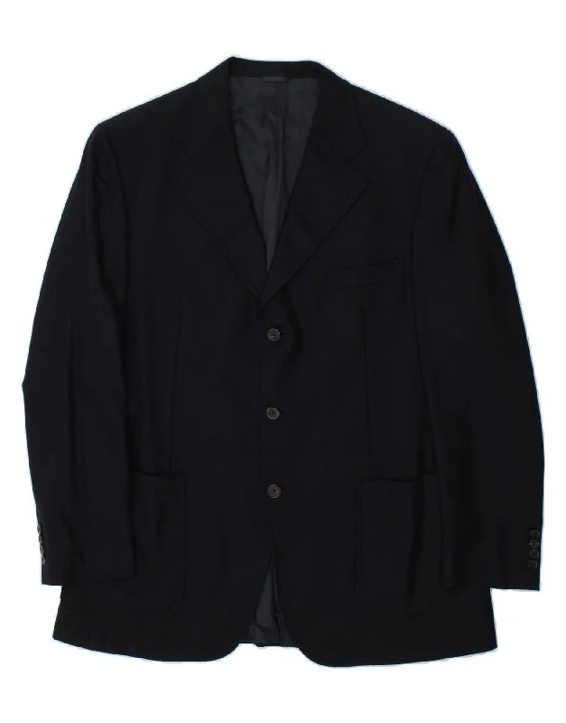 Functional Men's Ski JacketsBURBERRYS Mens 3 Button Blazer Jacket IT 54 XL Navy Blue Wool Functional Men's Ski JacketsBURBERRYS Mens 3 Button Blazer Jacket IT 54 XL Navy Blue Wool