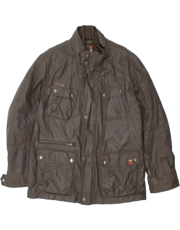 Men's Coats for Casual WearCAMEL ACTIVE Mens Utility Jacket IT 56 3XL Grey Cotton
