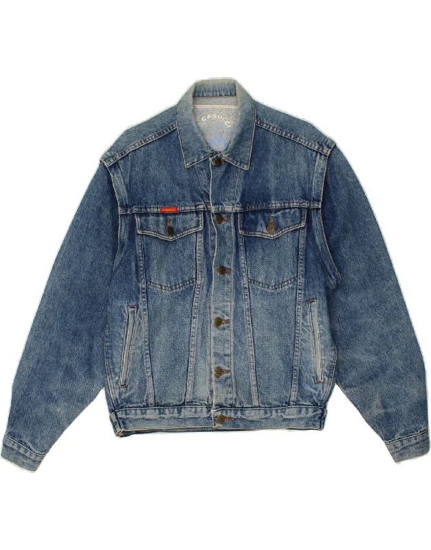 Men's Coats with Reflective StripesCASSUCI Mens Denim Jacket UK 38 Medium Blue Cotton Men's Coats with Reflective StripesCASSUCI Mens Denim Jacket UK 38 Medium Blue Cotton