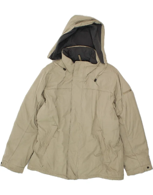 Men's Coats with Removable LiningsCHAMPION Mens Hooded Padded Jacket UK 38 Medium Beige Cotton Men's Coats with Removable LiningsCHAMPION Mens Hooded Padded Jacket UK 38 Medium Beige Cotton
