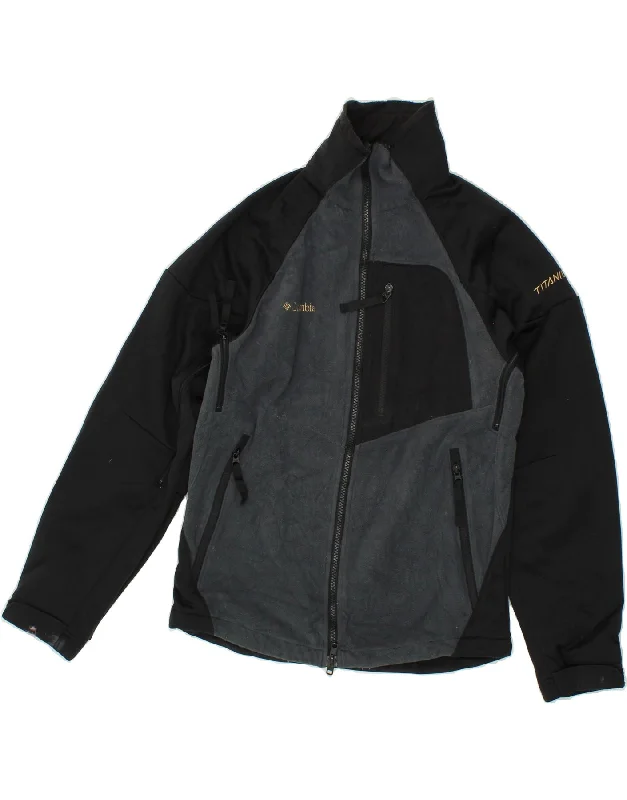 Men's Coats with Multi-Pocket DesignCOLUMBIA Mens Titanium Windbreaker Jacket UK 36 Small Black Colourblock Men's Coats with Multi-Pocket DesignCOLUMBIA Mens Titanium Windbreaker Jacket UK 36 Small Black Colourblock
