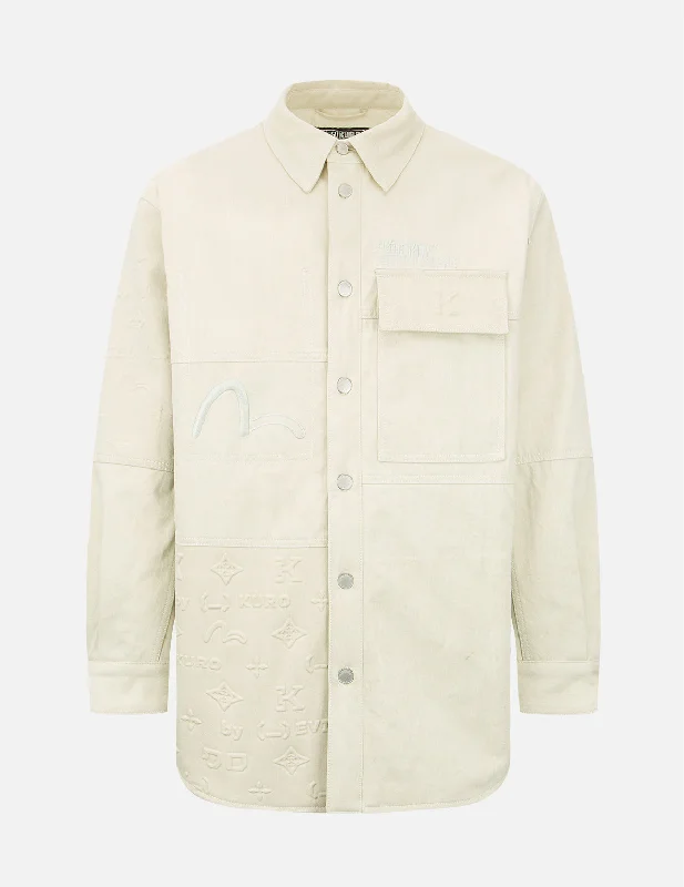 Men's Coats for SnowshoeingEmbossed Monogram Shirt Jacket