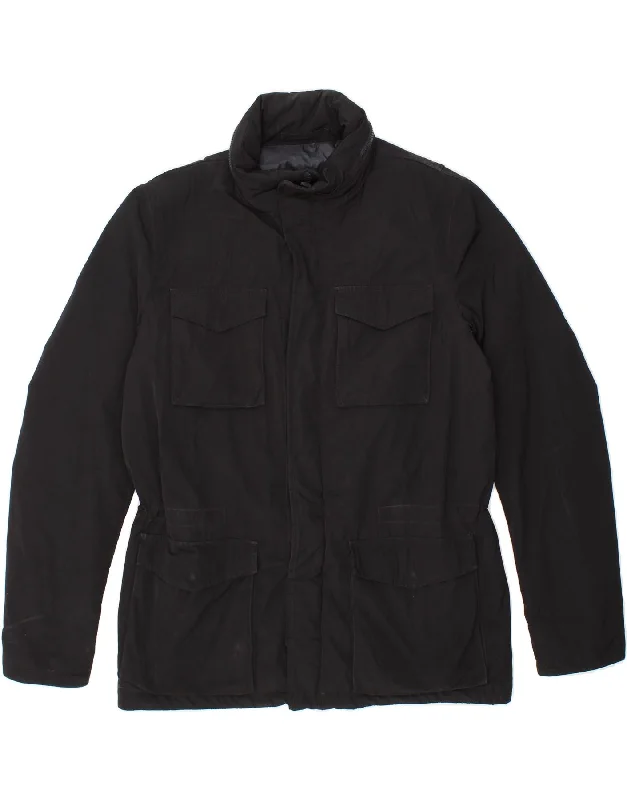 Men's Coats with Down InsulationHERNO Mens Hooded Padded Jacket IT 50 Large Black Polyurethane Men's Coats with Down InsulationHERNO Mens Hooded Padded Jacket IT 50 Large Black Polyurethane