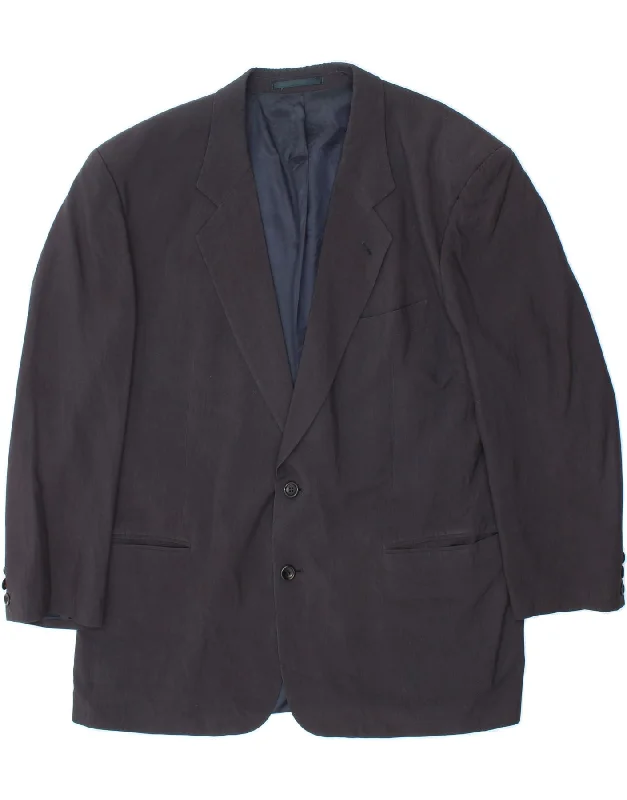 Men's Coats with VentilationHUGO BOSS Mens 2 Button Blazer Jacket IT 54 2XL Navy Blue Silk Men's Coats with VentilationHUGO BOSS Mens 2 Button Blazer Jacket IT 54 2XL Navy Blue Silk