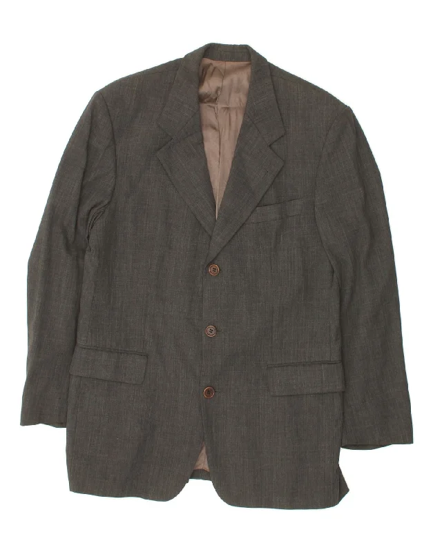 Men's Coats for BikingHUGO BOSS Mens 3 Button Blazer Jacket IT 50 Large Grey Virgin Wool Men's Coats for BikingHUGO BOSS Mens 3 Button Blazer Jacket IT 50 Large Grey Virgin Wool