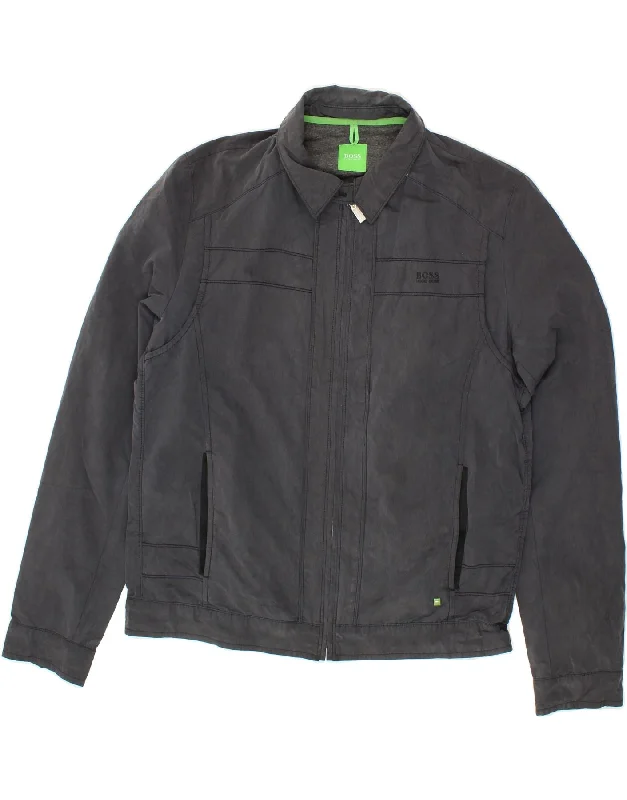 Men's Coats for SnowboardingHUGO BOSS Mens Bomber Jacket UK 40 Large Navy Blue
