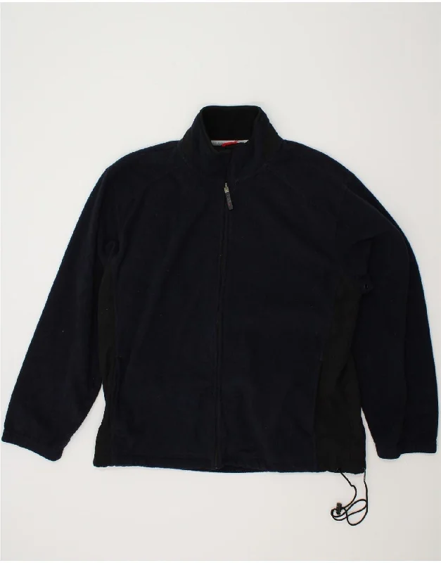 Men's Coats with Removable LiningsIZOD Mens Fleece Jacket UK 42 XL Navy Blue Colourblock Polyester Men's Coats with Removable LiningsIZOD Mens Fleece Jacket UK 42 XL Navy Blue Colourblock Polyester