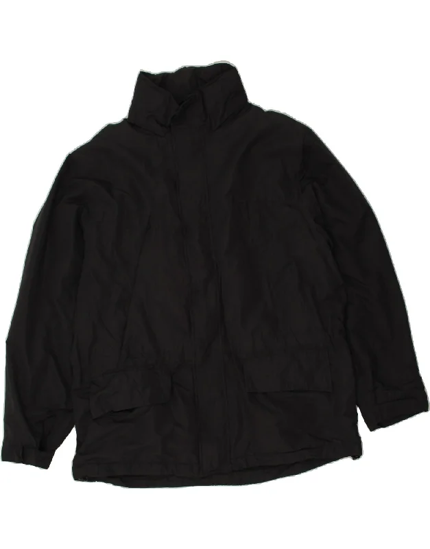 Functional Men's Ski JacketsIZOD Mens Windbreaker Jacket UK 42 XL Black Polyester