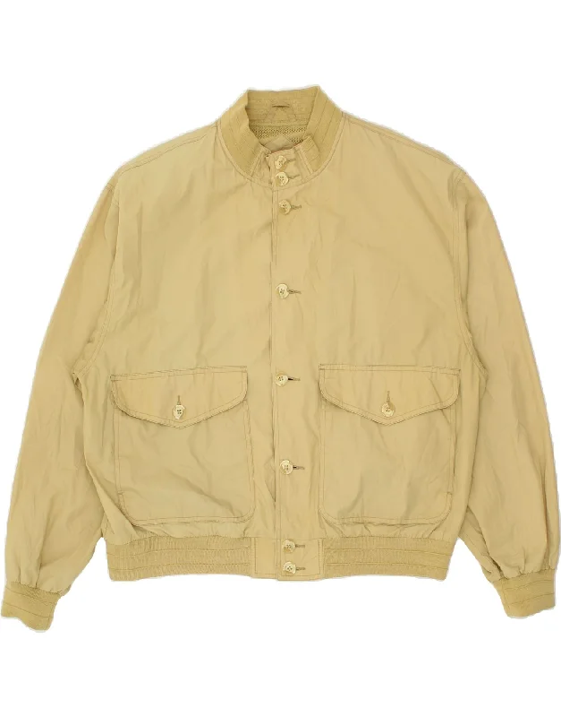 Men's Coats with Tactical FeaturesJAMES DILLON Mens Bomber Jacket UK 40 Large Beige