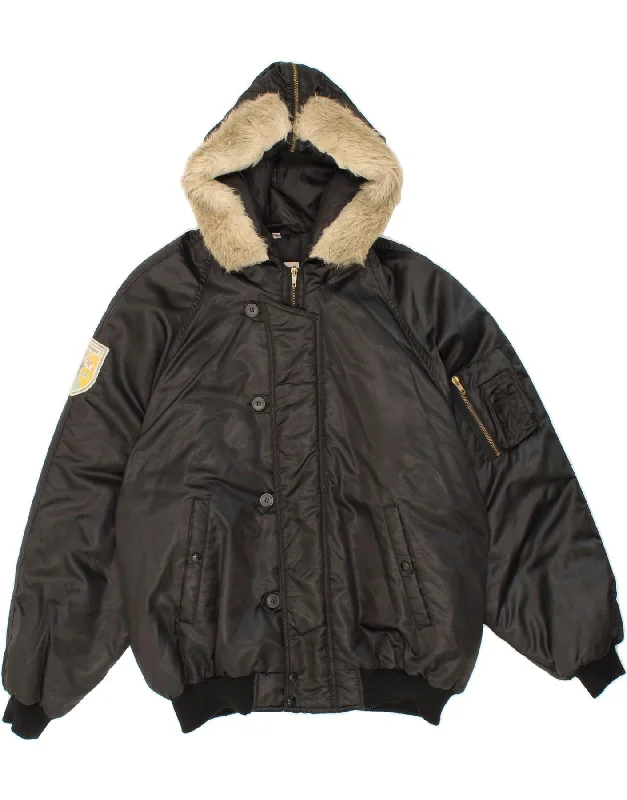 Men's Coats with Wind-Resistant FabricKAPPA Mens Hooded Padded Jacket UK 42 XL Black Men's Coats with Wind-Resistant FabricKAPPA Mens Hooded Padded Jacket UK 42 XL Black