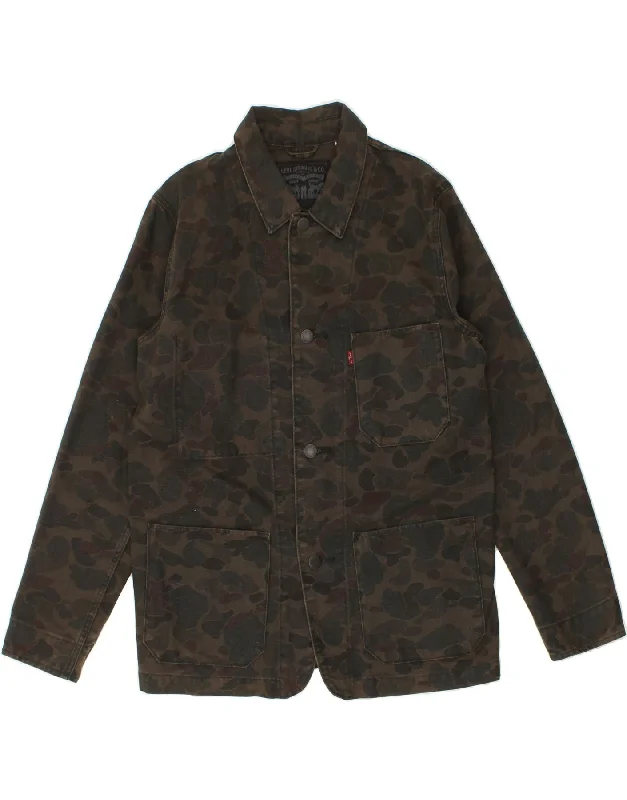 Men's Coats with Modern CutsLEVI'S Mens Utility Jacket UK 38 Medium Khaki Camouflage Cotton Men's Coats with Modern CutsLEVI'S Mens Utility Jacket UK 38 Medium Khaki Camouflage Cotton