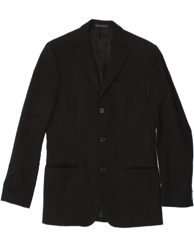Men's Coats for TravelMASSIMO REBECCHI Mens 3 Button Blazer Jacket IT 46 Small Black Viscose Men's Coats for TravelMASSIMO REBECCHI Mens 3 Button Blazer Jacket IT 46 Small Black Viscose