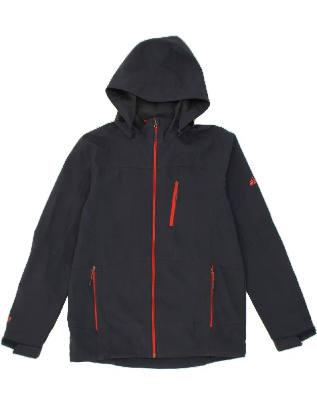 Men's Coats with Stretch FabricMCKINLEY Mens Hooded Windbreaker Jacket UK 38 Medium Navy Blue Polyester Men's Coats with Stretch FabricMCKINLEY Mens Hooded Windbreaker Jacket UK 38 Medium Navy Blue Polyester